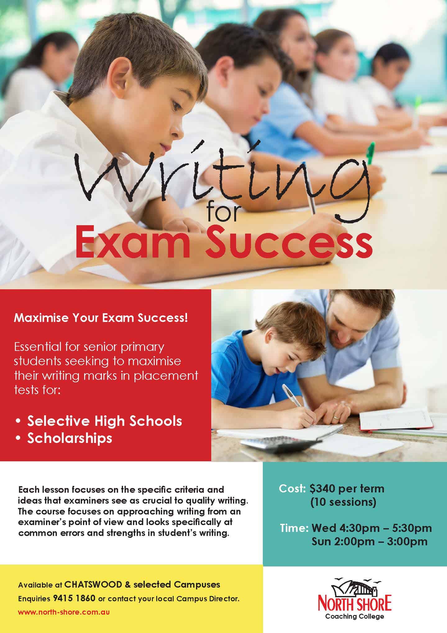 North Shore Coaching College Writing for Exam Success